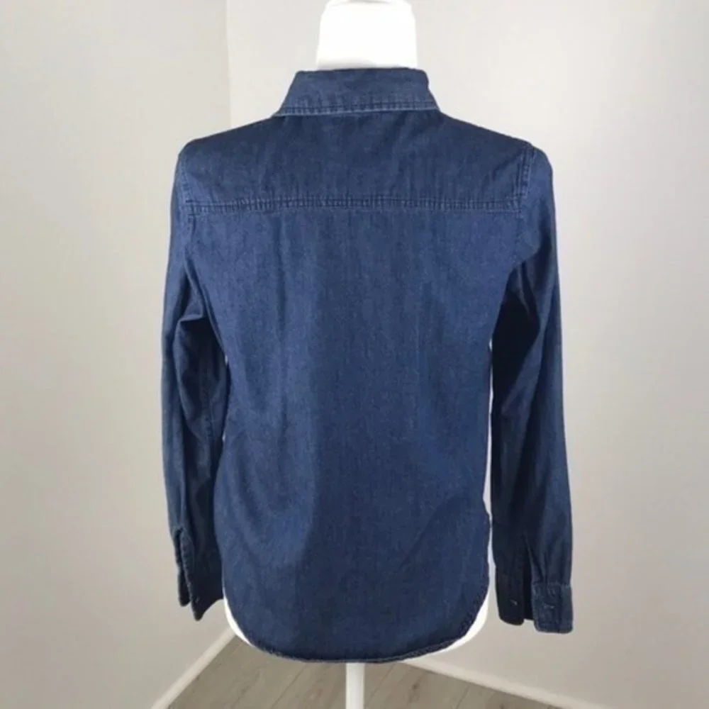 Ali & Kris Blue Button Down Shirt Size M - Picture 2 of 8